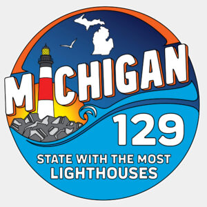 Michigan Lighthouses 129 5" Vinyl Color Decal 2